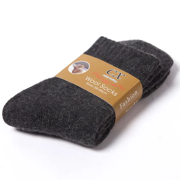 Thick Thermal Winter Socks, Warm Terry-Lined Crew Socks, 5-Pair Pack - detail photo 12