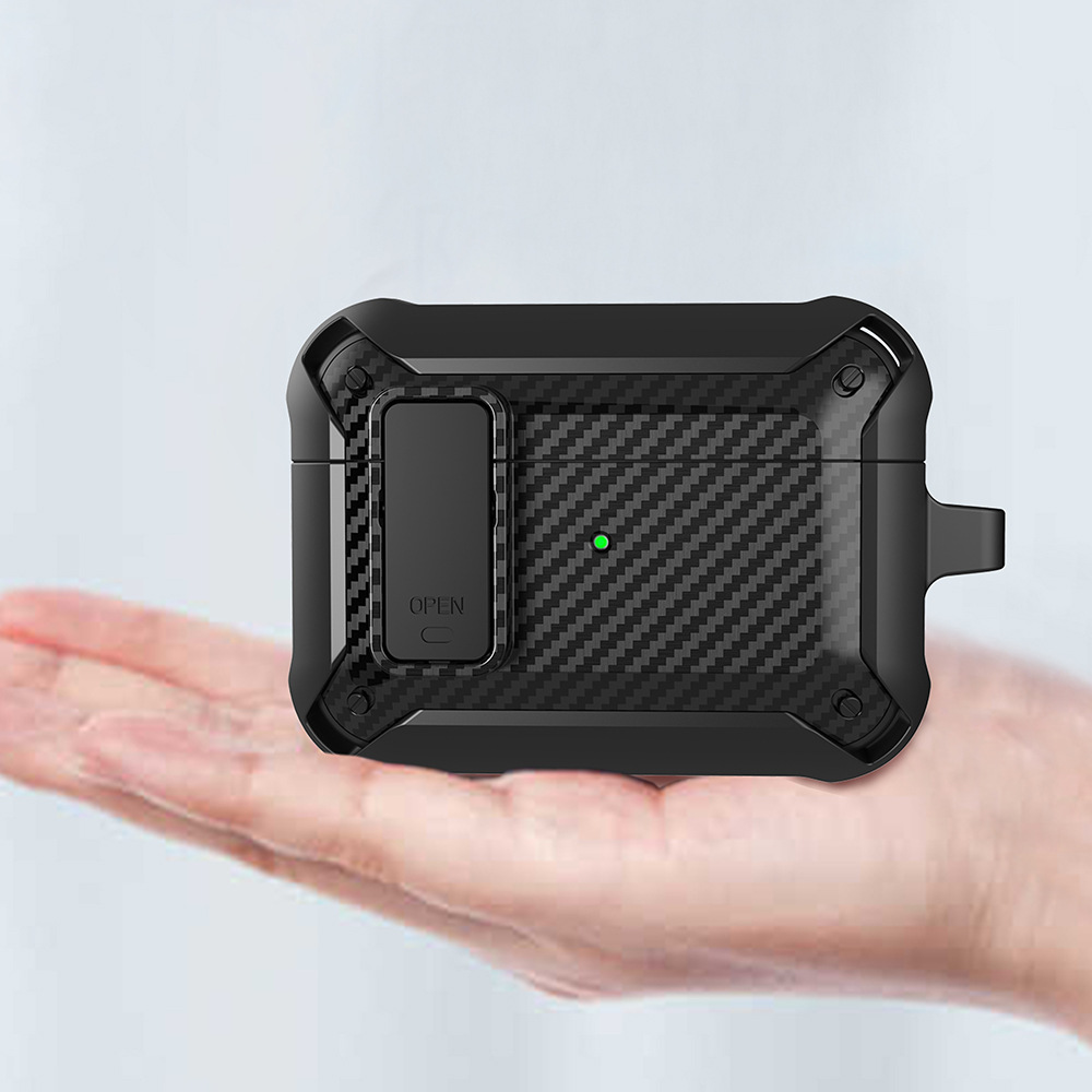 Headphone Case Carbon Fiber Pattern Buckle - Image 2
