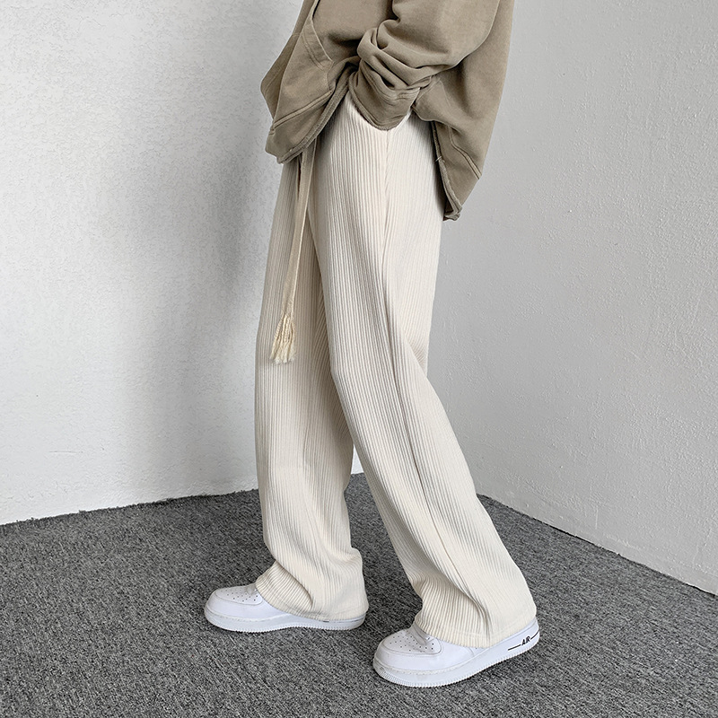 Men's Loose Straight Chenille Corduroy Pants