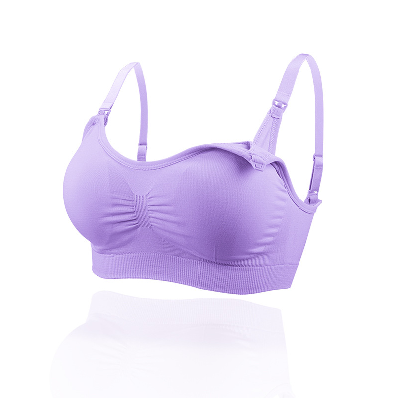 Title 8, Front Button Seamless Nursing Bra Push Up Thin