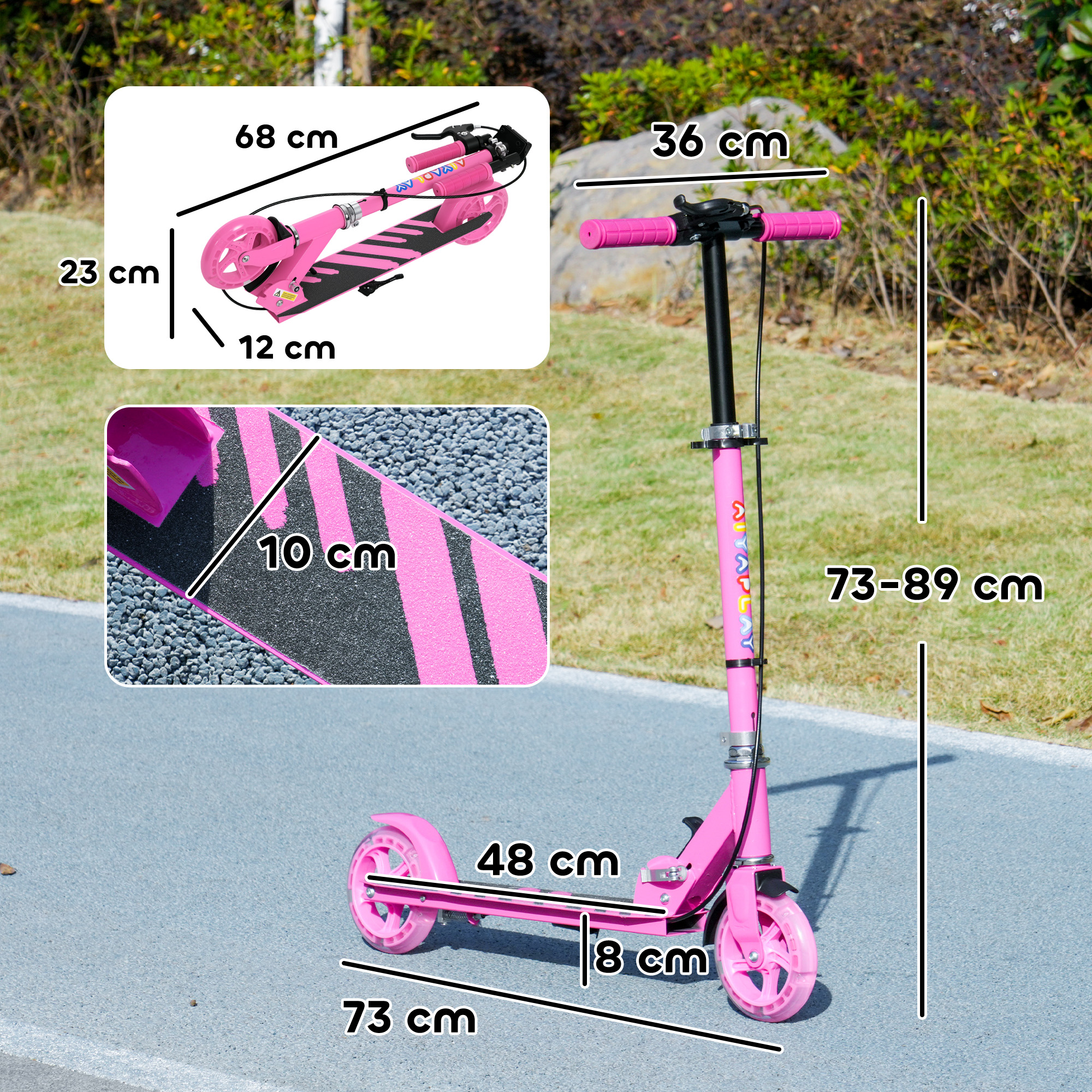 Scooter Suitable For Children Aged 3-8, With Adjustable Handlebars, Two — image 10
