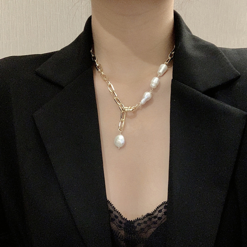 Pearl Pendant Necklace Fashion Simple Sweater Chain
