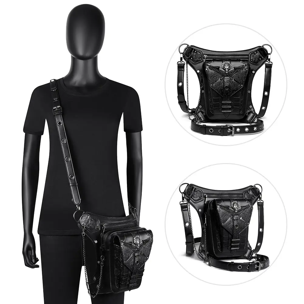 Skull Chain Bag Outdoor Motorcycle Belt