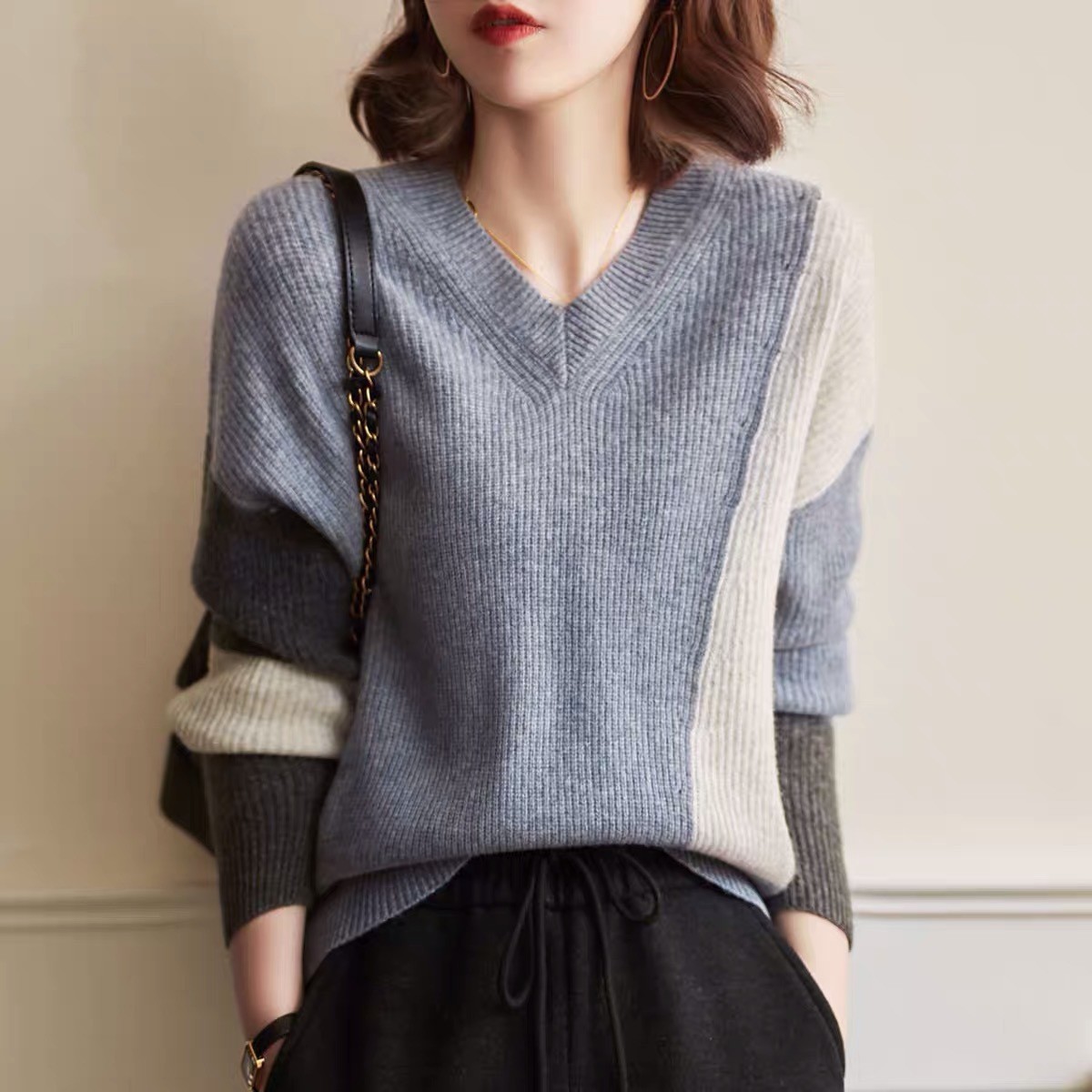 Title 3, Damen Oversize Pullover – bequemer, lässiger St...