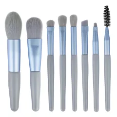 Makeup Tool Morandi 8-Pack Makeup Brush - Blue - View 1