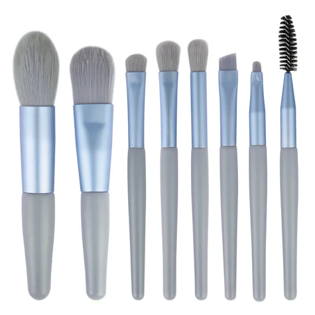 Makeup Tool Morandi 8 Pack Makeup Brush Blue - Shop at LoveMi