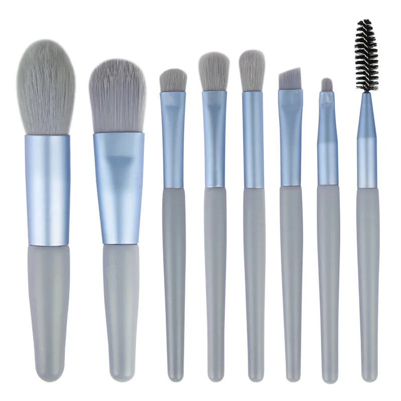 Makeup Tool Morandi 8-Pack Makeup Brush - Blue