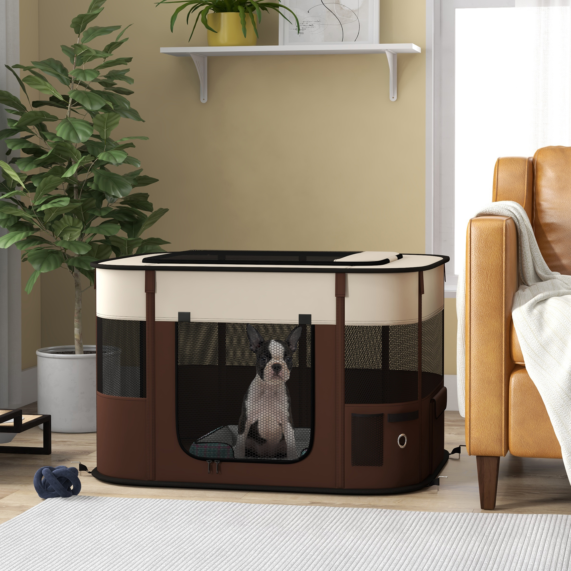 Foldable Dog Fence With Storage Bag, Suitable For Indoor And Outdoor Use — image 2