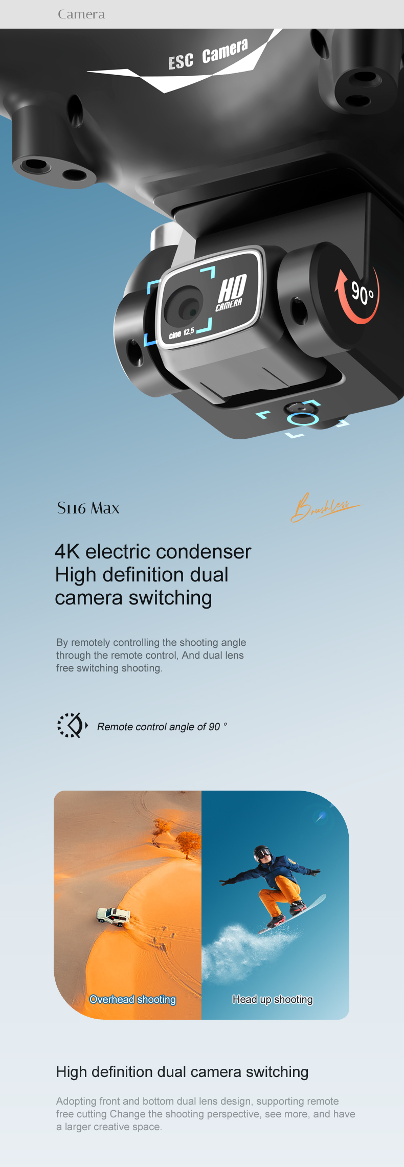 S116 - Dual Camera - Dual Battery