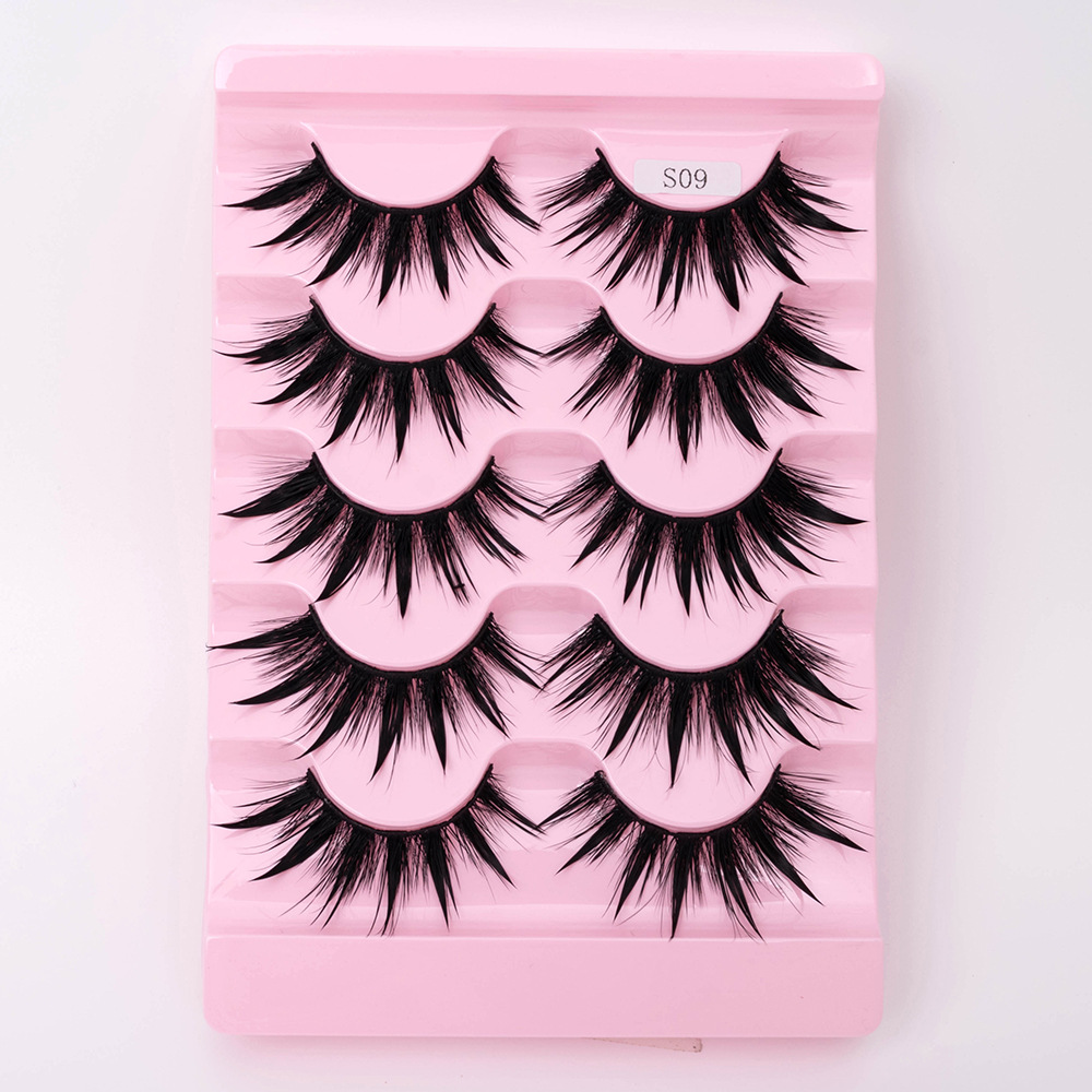 Natural 3D Dramatic Fairy Clusters Manga Lashes Fake Eyelashes S09 - Shop at LoveMi