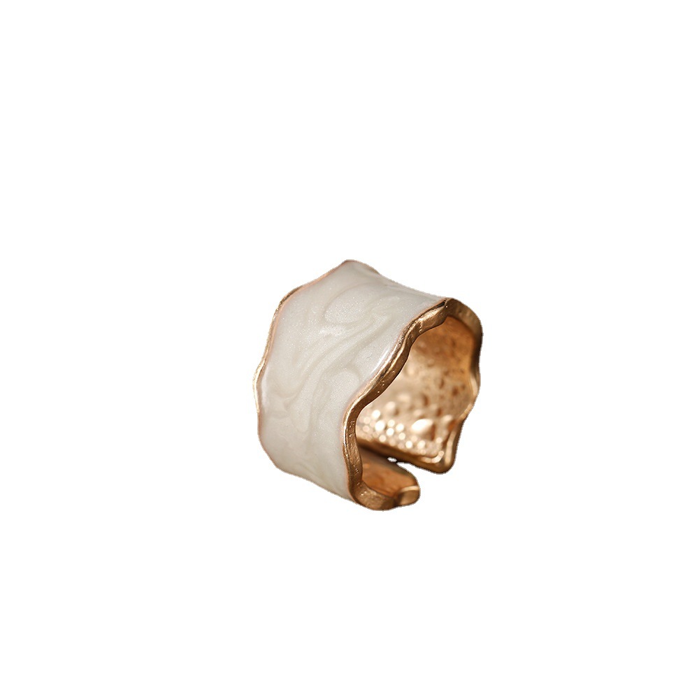 Fashion Retro Spray Color Alloy Creative Ring