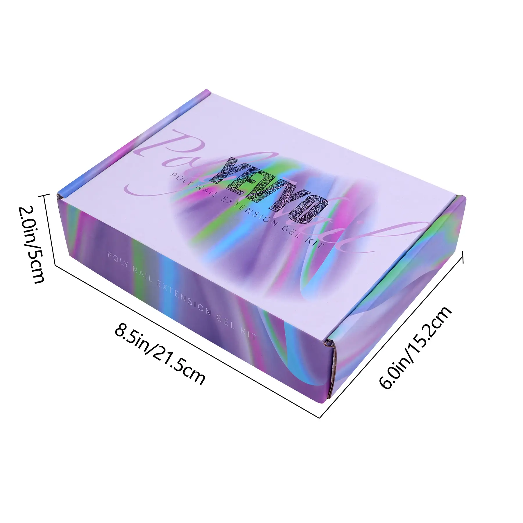 6 PCS Polygel Nail Kit With UV Nail Lamp, Slip Solution, Top Base Coat, Builder Nails Art Tools For Beginners