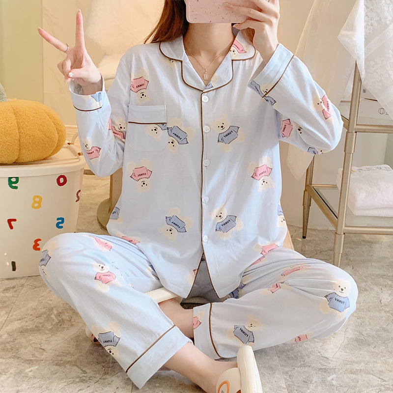 Women's Pure Cotton Thin Plus Size Pajamas Cardigan