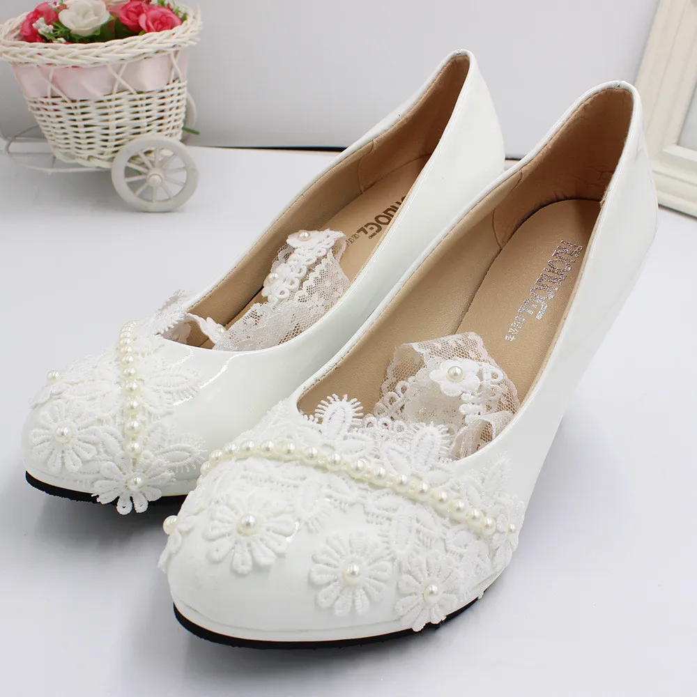 Women's Wedding Dress High Heels - Flat Bottom-42