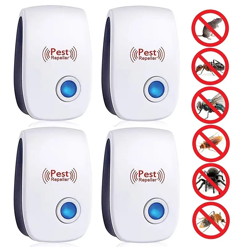 4X Ultrasonic Pest Control Repeller UK Plug-in Reject Rat Mouse Mice Spider — image 4