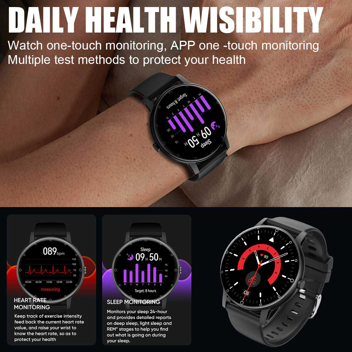 BT Bluetooth Call Smart Watch Outdoor Sports Fitness Tracker Voice Assistant — image 7