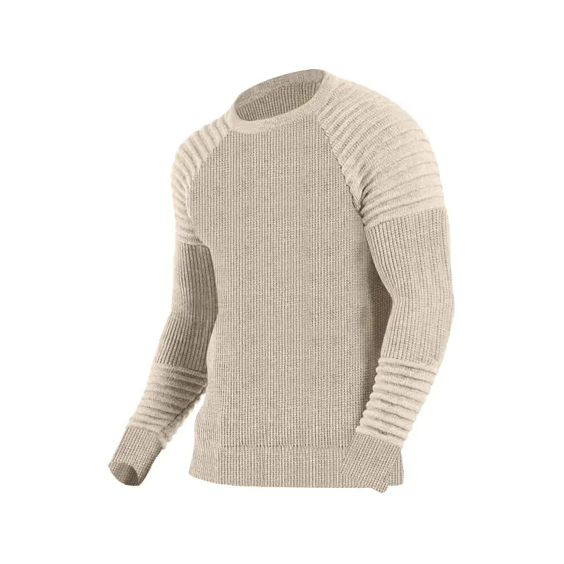 Men's Fashion Simple Knit Sweater Round Neck