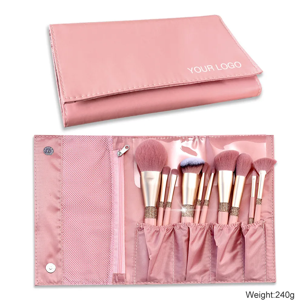 Premium Makeup Brush Set Soft Hair Eyeshadow - Pu Bag