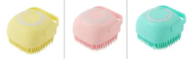 Silicone Dog Bath Massage Gloves Brush Pet