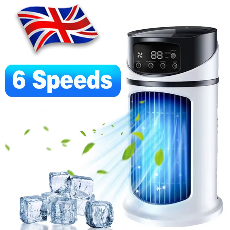 Portable Air Cooler Fan Evaporative Cooling Air Conditioner Humidifier LED USB