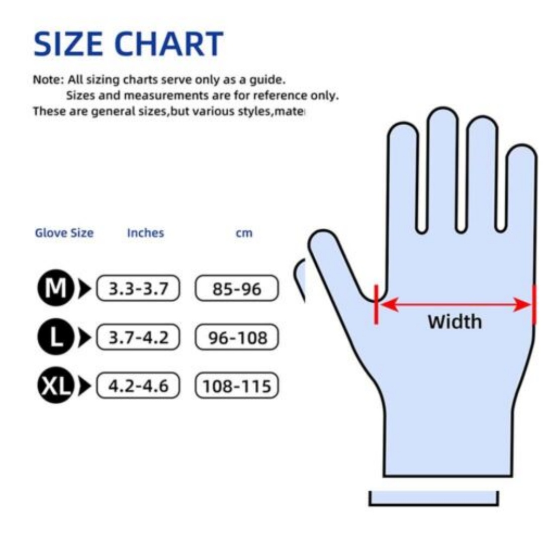 1 00pcs Black Disposable Nitrile Gloves Mechanic Blend Powder Free Industry--XL 6