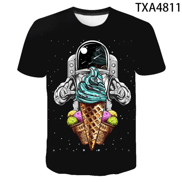 Summer Fashion Astronaut Starry Sky 3D Digital Print T Shirt 04Color - Shop at LoveMi