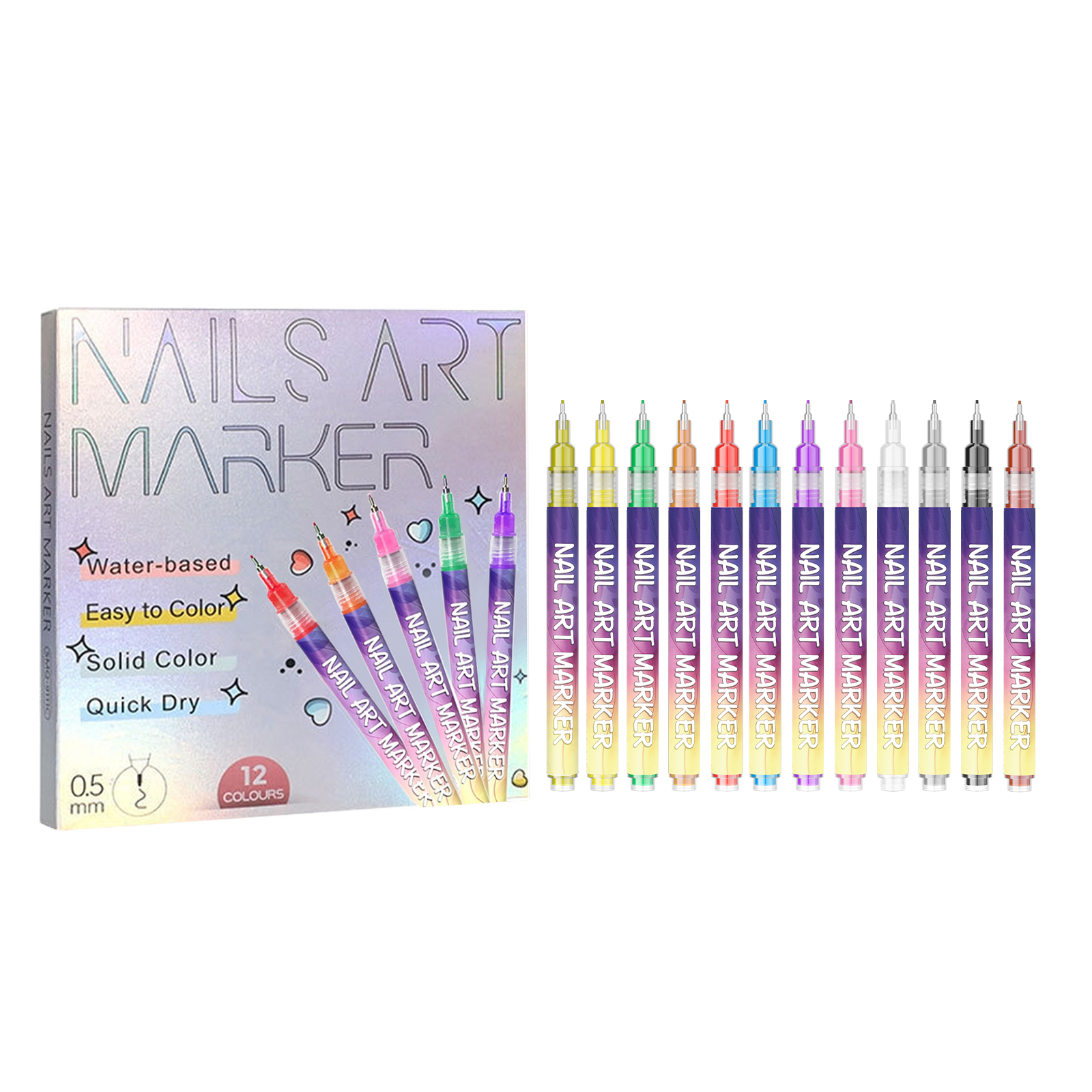 DIY Nail Painting Pen 12pc 1box