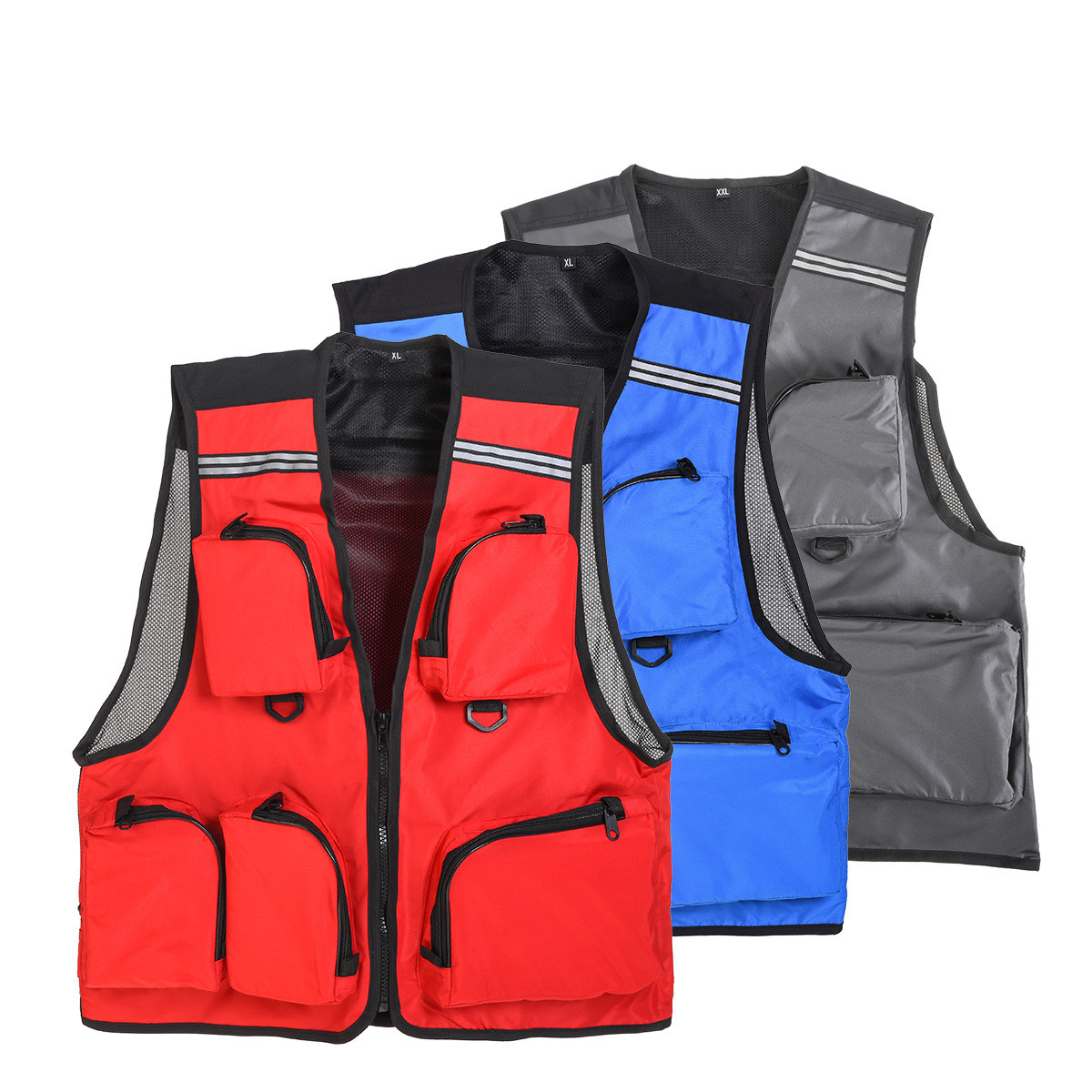 Solid Color Photography Outdoor Vest Fishing Tackle