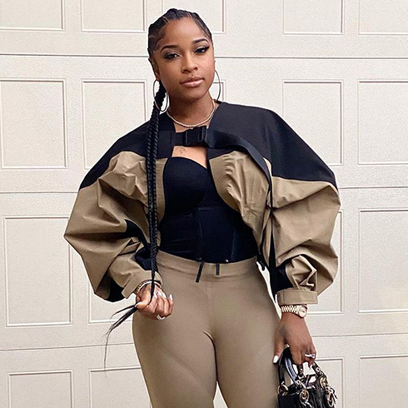 Women's Short Balloon Sleeve Jacket