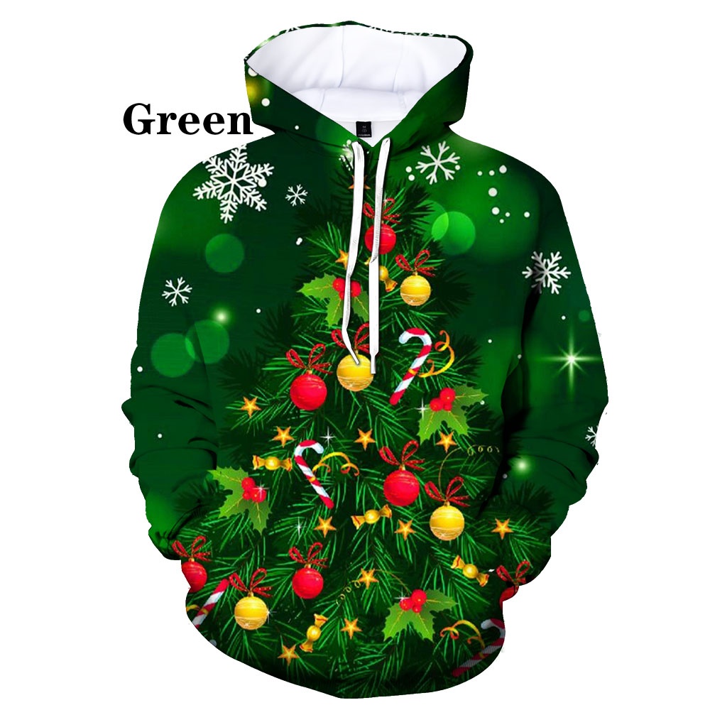 Title 11, Kerst 3D digitale print casual losvallend sweat...