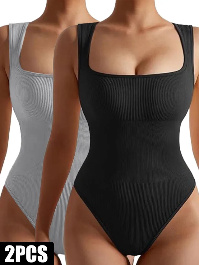 2 Pack Womens, One Piece Jumpsuits For Women, Ribbed Workout Tops For Women Clothing, Seamless Tank Tops Rompers 2Pack9 - Shop at LoveMi