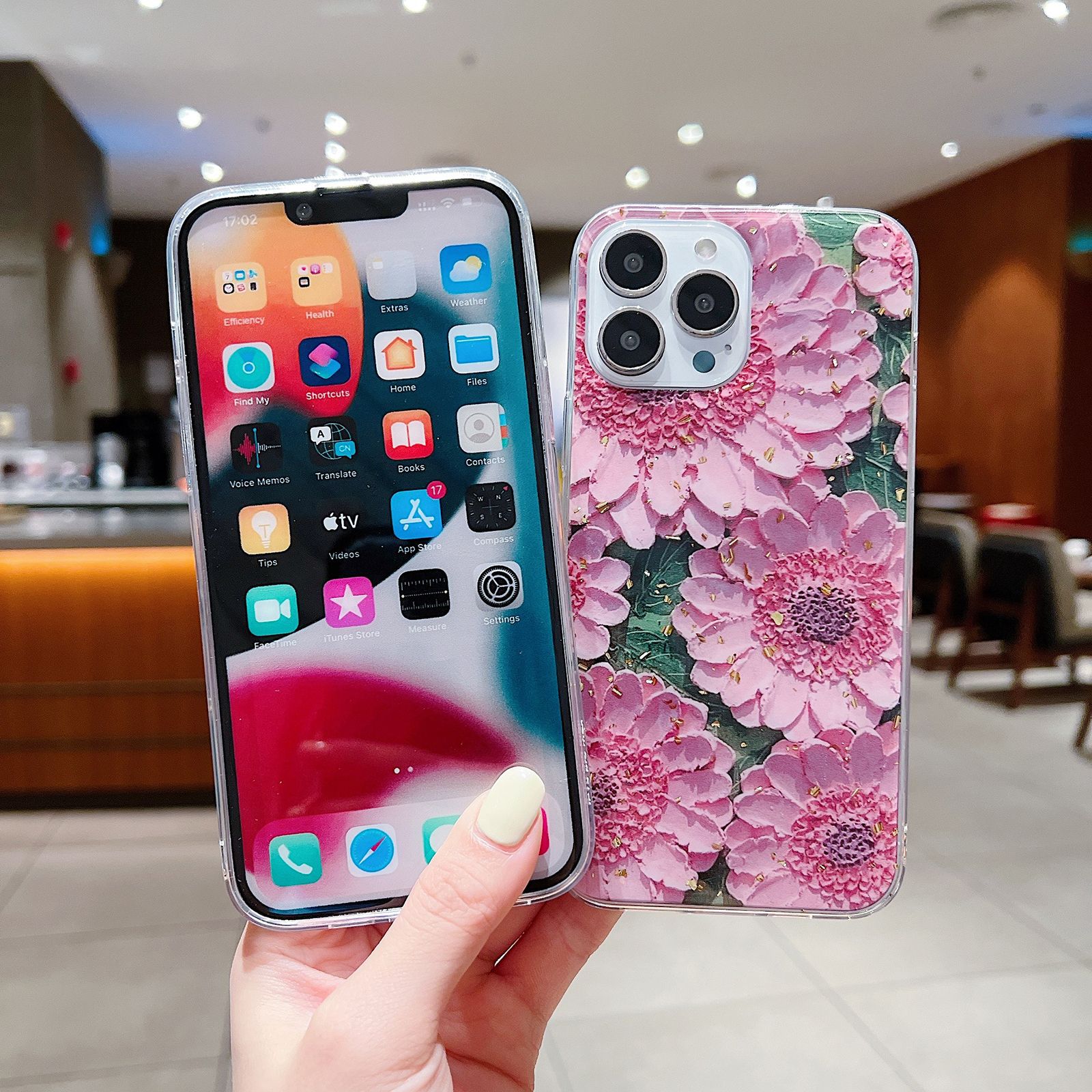 Oil Painting Art Flower Epoxy Soft Phone Case - Image 5