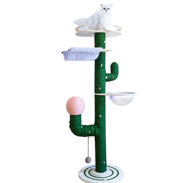 Cactus Cat Climbing Frame Self made Diy Complete Material Package 160Cm Finished Product6 - Shop at LoveMi