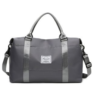 Travel Duffel Bags Sports Fitness Gym Tote Bag Women Weekender Overnight Bag Grey - Shop at LoveMi