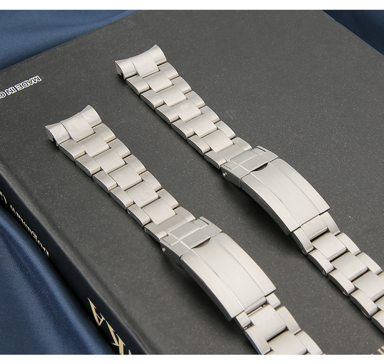 Stainless Steel Solid Three Bead Watch Band