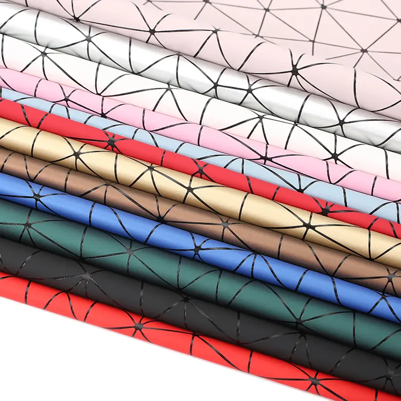 PU Leather Cotton Velvet Triangle Embossed 0.7mm