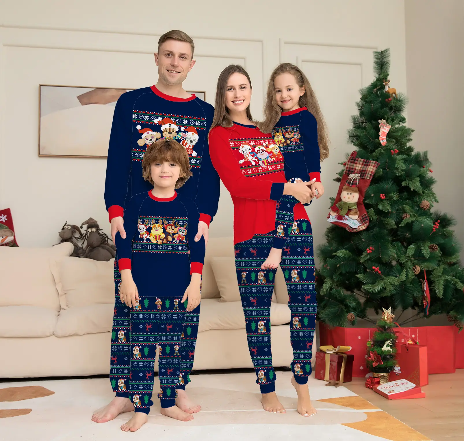 Matching Family Christmas Deer Pajamas Xmas Pjs