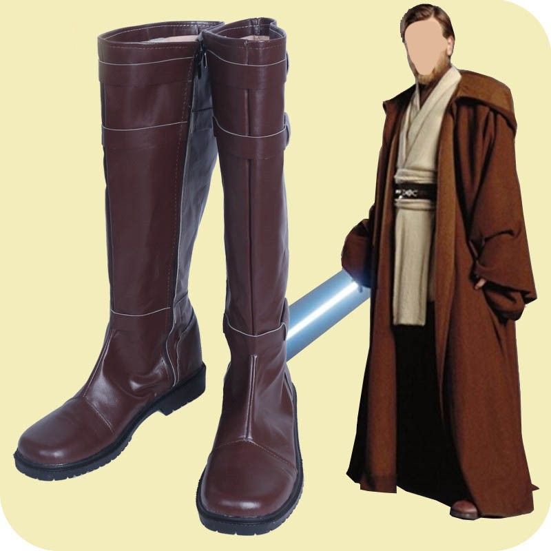 Title 3, Bottes en cuir Jedi pour cosplay Chaussures de ...