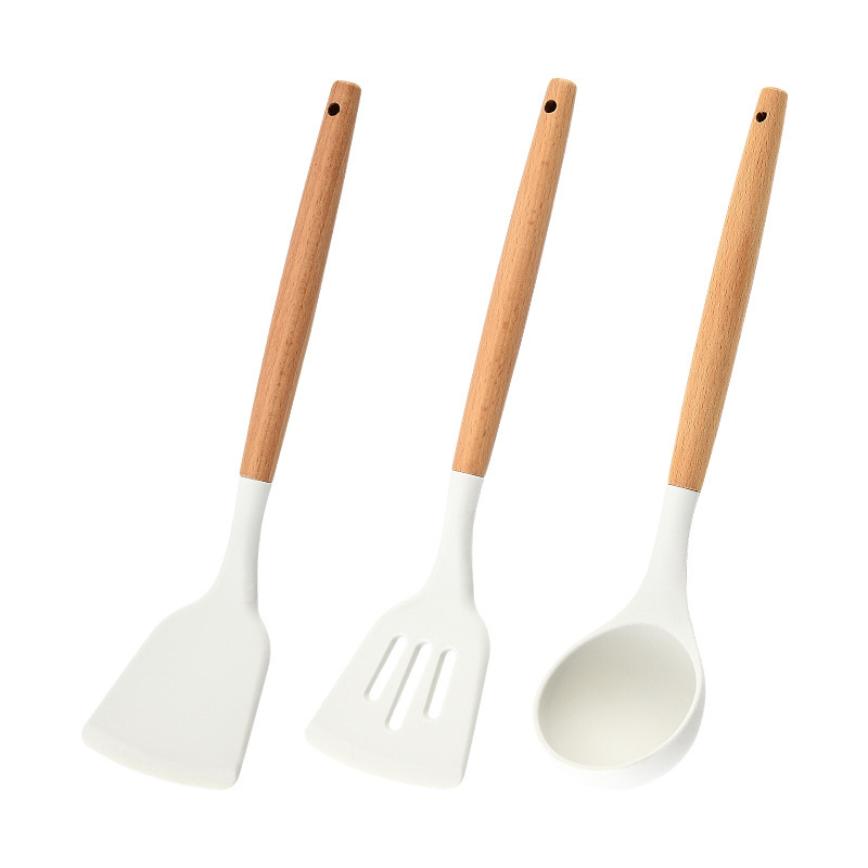 BEYONDARY Silicone Spatula and Spoon Cooking Set – Nonstick Cookware Utensils