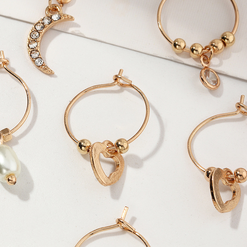 Petite Starry Love Earring Set Pearl Shell Earrings