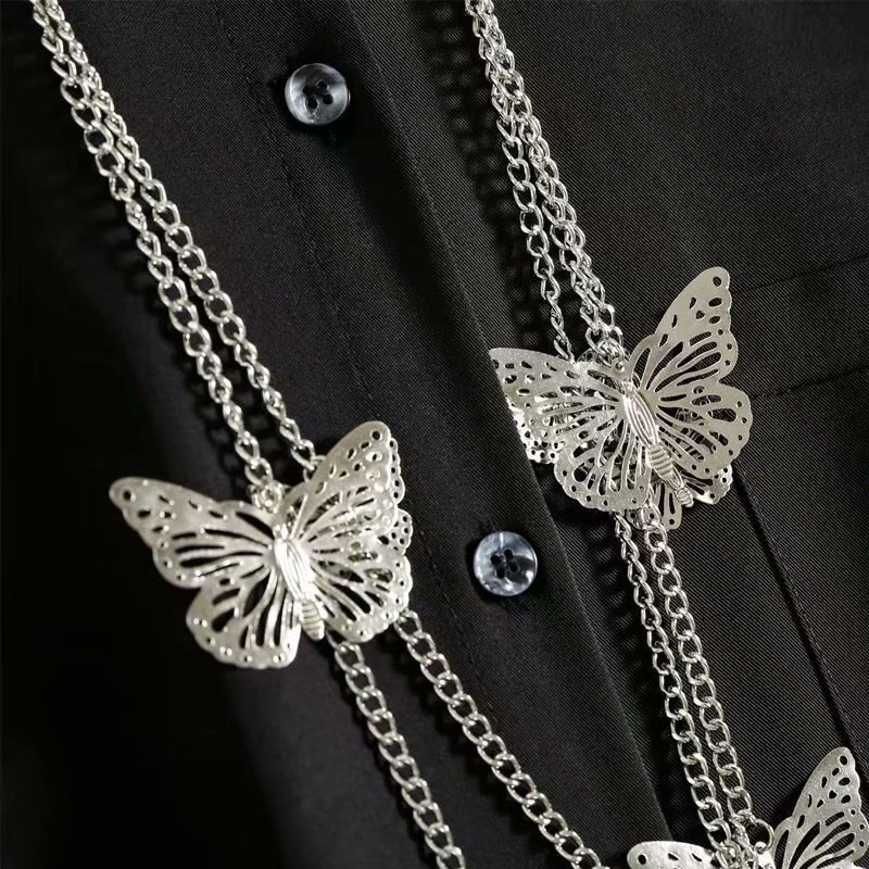 Retro Slant Placket Long Sleeve Shirt Men's Design