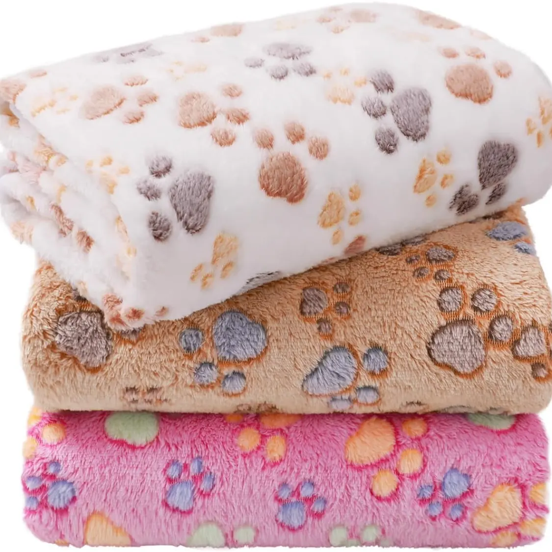 1 Pack 3 Blankets Super Soft Fluffy