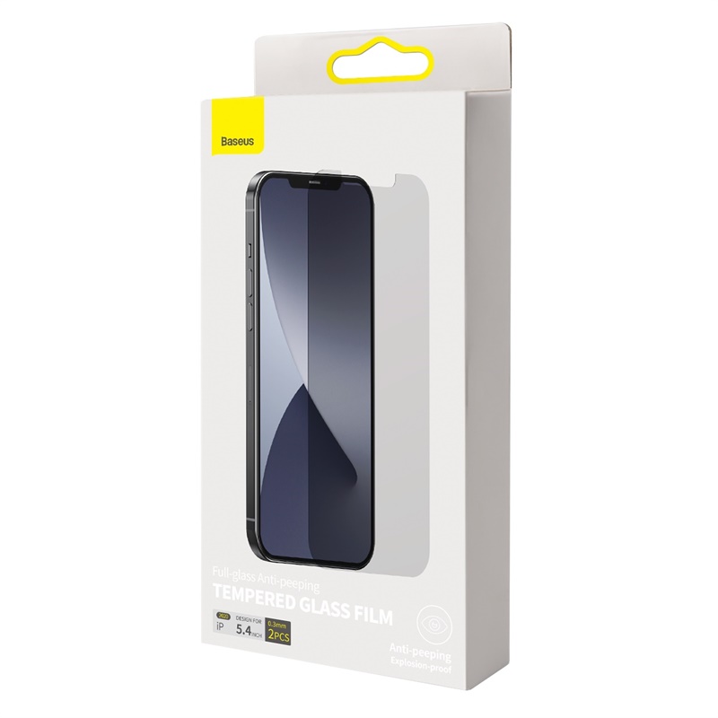 0.3mm Full Glass Privacy Tempered Film For IP 5.4 Inch Two Pieces — foto 11