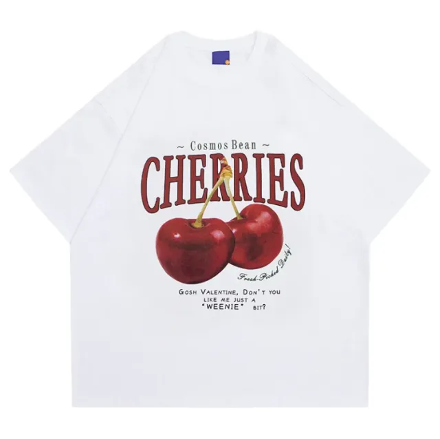 AmericanPrinted Couple Short Sleeve T shirt Female White - Shop at LoveMi