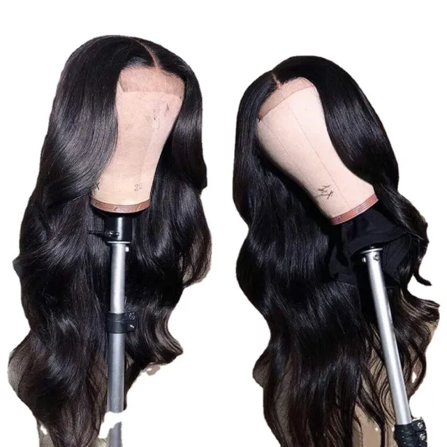 Big Wave Long Curly Hair Wigs Black Chemical Fiber Hair High Temperature Silk Fake Headgear Black - Shop at LoveMi