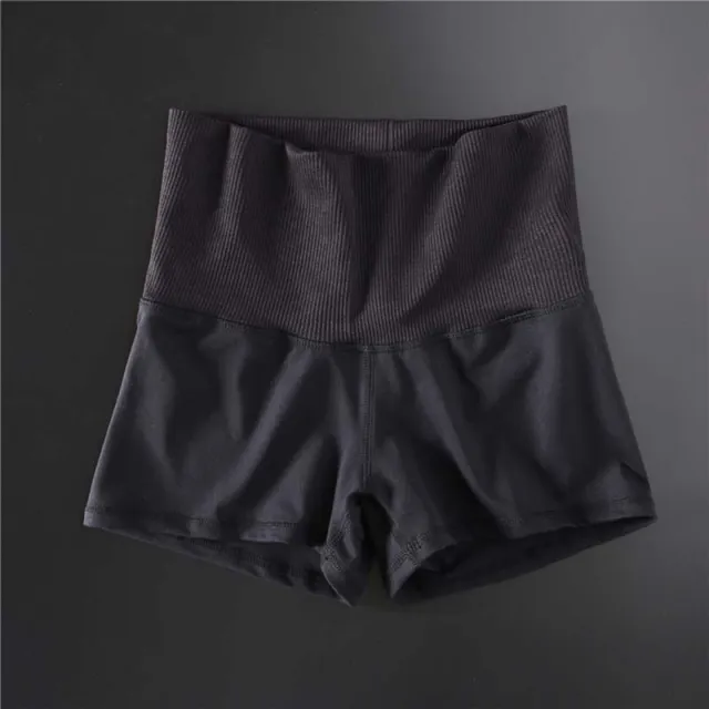 Peach Sexy High waisted Abdominal Sports Shorts Women's Stretch Tight fitting Hips Quick drying Running Yoga Hot Pants Fitness Pants Black - Shop at LoveMi