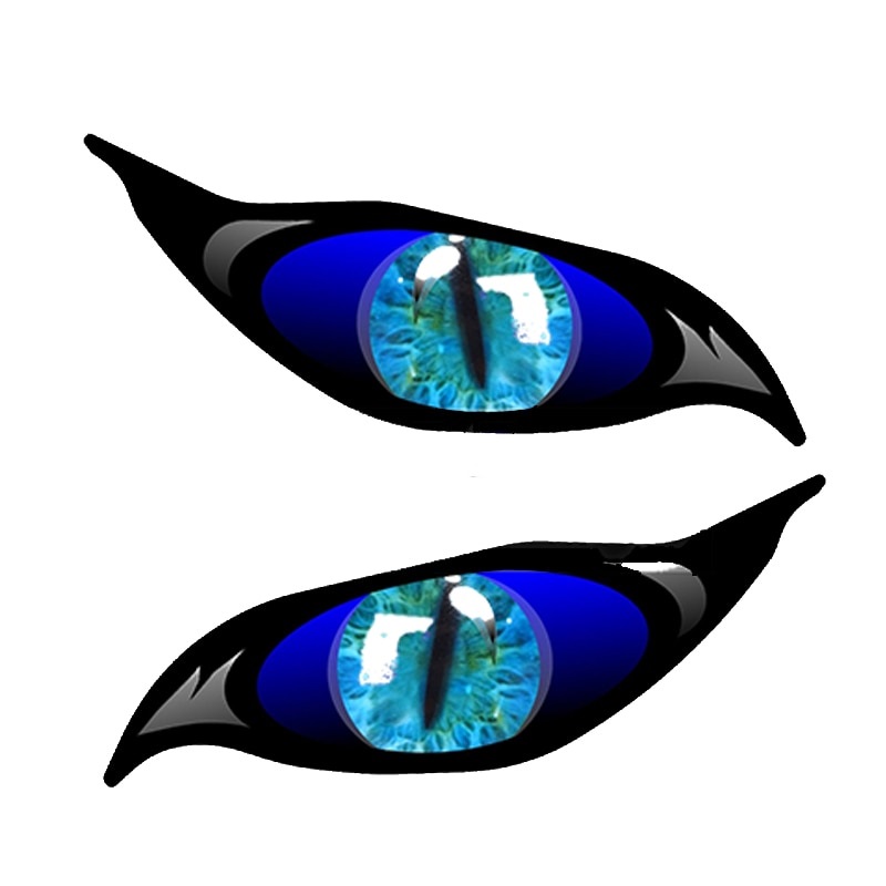 13x5CM Blue Eyes Pair