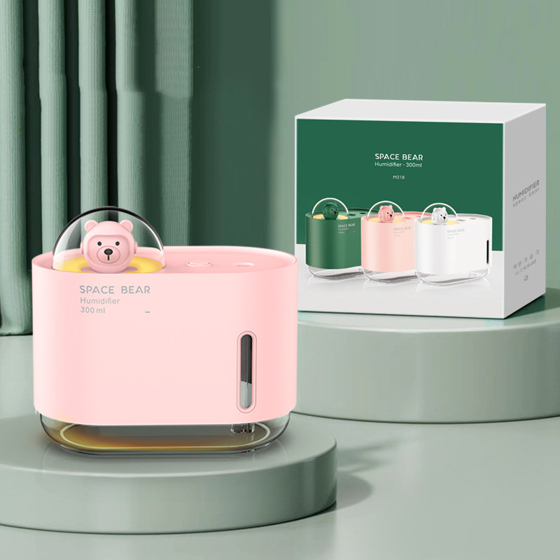 New Cute Pet Humidifier Spray Water Meter Night Light Usb — foto 7