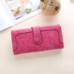 Women's Long Wallet Vintage Frosted - Rose - View 1