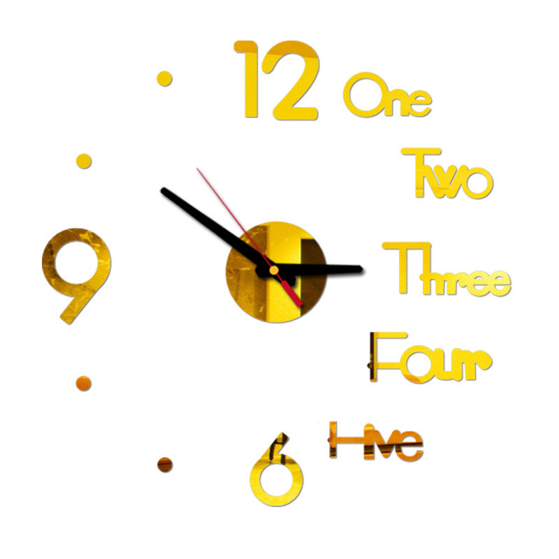 3d Wall Clock Amazon Creative Acrylic Wall Clock Diy Clock Mute Wall